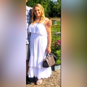 Beautiful layered summer maxi dress from Cotton Bleu in size S